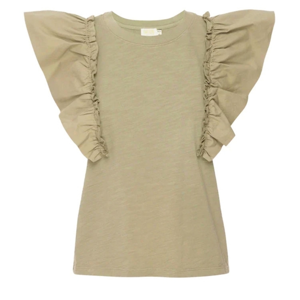 Nation LTD Para Boxy Tee Safari Green Olive Revolve - Picture 4 of 7